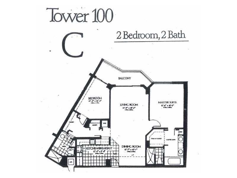 Apartamento de Luxo - 2 Quartos / 2 Banheiros - Aventura Miami $349,000